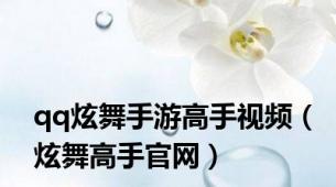 qq炫舞手游高手视频（炫舞高手官网）