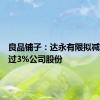 良品铺子：达永有限拟减持不超过3%公司股份