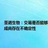 圣诺生物：交易是否能够最终完成尚存在不确定性