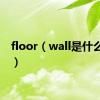 floor（wall是什么意思）