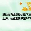 港股券商金融股快速下挫，第一上海、弘业期货跌超10%