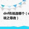 dnf传说选哪个（dnf传说之尊者）