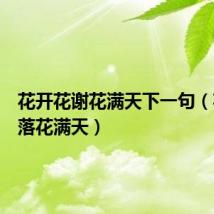 花开花谢花满天下一句（花开花落花满天）