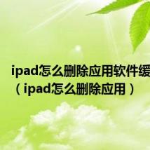 ipad怎么删除应用软件缓存数据（ipad怎么删除应用）