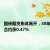 国债期货集体高开，30年期主力合约涨0.47%