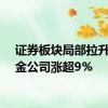 证券板块局部拉升，中金公司涨超9%