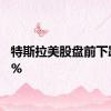 特斯拉美股盘前下跌近7%