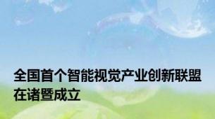 全国首个智能视觉产业创新联盟在诸暨成立