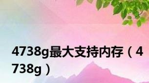 4738g最大支持内存（4738g）