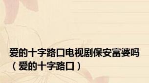 爱的十字路口电视剧保安富婆吗（爱的十字路口）