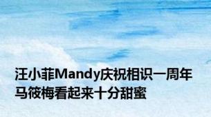 汪小菲Mandy庆祝相识一周年 马筱梅看起来十分甜蜜