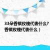 33朵香槟玫瑰代表什么?（33朵香槟玫瑰代表什么）