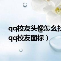 qq校友头像怎么找回（qq校友图标）