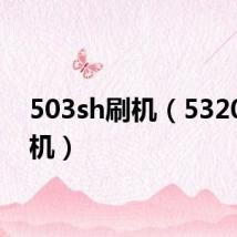 503sh刷机（5320di刷机）