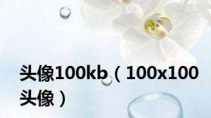 头像100kb（100x100头像）