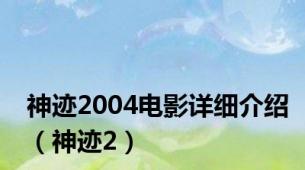 神迹2004电影详细介绍（神迹2）