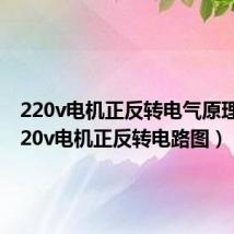 220v电机正反转电气原理图（220v电机正反转电路图）