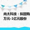 尚太科技：拟回购5000万元-1亿元股份