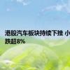 港股汽车板块持续下挫 小鹏汽车跌超8%