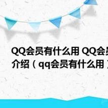 QQ会员有什么用 QQ会员用途介绍（qq会员有什么用）