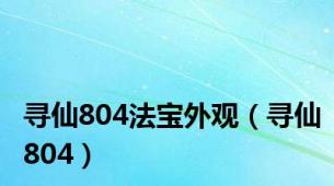 寻仙804法宝外观（寻仙804）