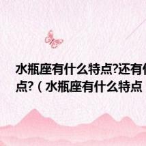 水瓶座有什么特点?还有什么缺点?（水瓶座有什么特点）