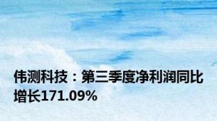 伟测科技：第三季度净利润同比增长171.09%