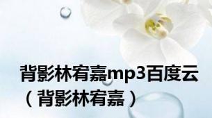 背影林宥嘉mp3百度云（背影林宥嘉）