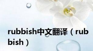 rubbish中文翻译（rubbish）