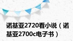 诺基亚2720看小说（诺基亚2700c电子书）