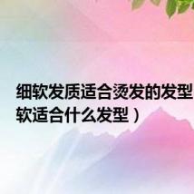 细软发质适合烫发的发型（头发软适合什么发型）