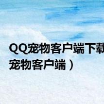 QQ宠物客户端下载（qq宠物客户端）