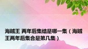 海贼王 两年后集结是哪一集（海贼王两年后集合是第几集）