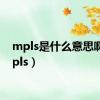 mpls是什么意思啊（mpls）