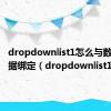 dropdownlist1怎么与数据库数据绑定（dropdownlist1）