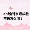 dnf宝珠在哪放着（dnf宝珠怎么用）