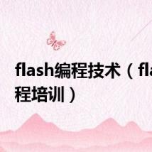 flash编程技术（flash编程培训）