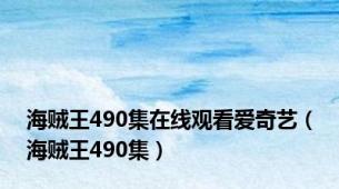 海贼王490集在线观看爱奇艺（海贼王490集）