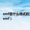 emf是什么格式的文件（emf）