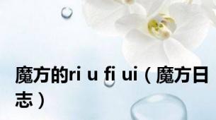 魔方的ri u fi ui（魔方日志）