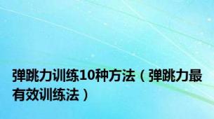 弹跳力训练10种方法（弹跳力最有效训练法）