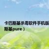 卡巴斯基杀毒软件手机版（卡巴斯基pure）