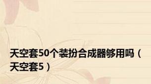 天空套50个装扮合成器够用吗（天空套5）