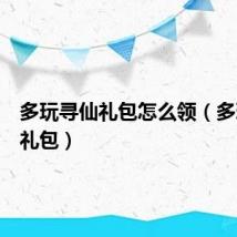 多玩寻仙礼包怎么领（多玩寻仙礼包）