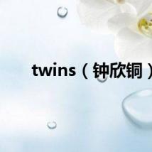 twins（钟欣铜）