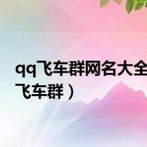 qq飞车群网名大全（qq飞车群）