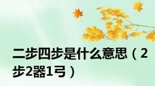 二步四步是什么意思（2步2器1弓）