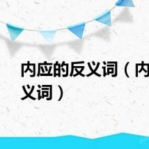 内应的反义词（内的反义词）