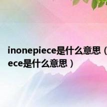 inonepiece是什么意思（onepiece是什么意思）