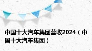 中国十大汽车集团营收2024（中国十大汽车集团）